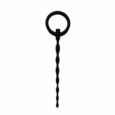 Sinner Gear Silicone Urethral Sound with Pull Ring - Flexible Wavy Design