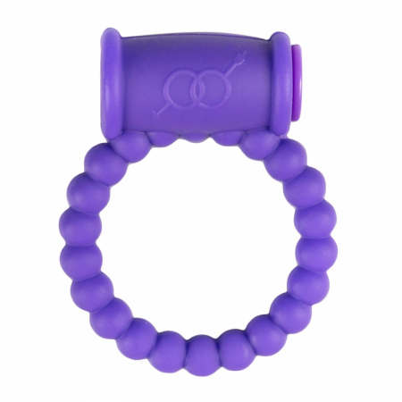 EasyToys Vibrating Intimate Ring Purple - Flexible Silicone Design