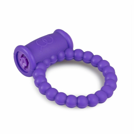 EasyToys Vibrating Intimate Ring Purple - Flexible Silicone Design