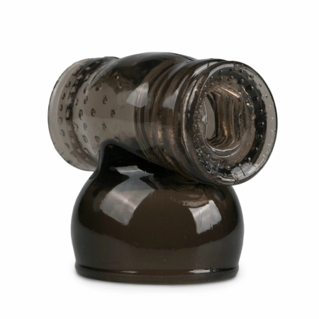 EasyToys Black Silicone Wand Attachment - Anatomical Extension