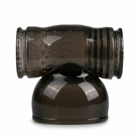 EasyToys Black Silicone Wand Attachment - Anatomical Extension