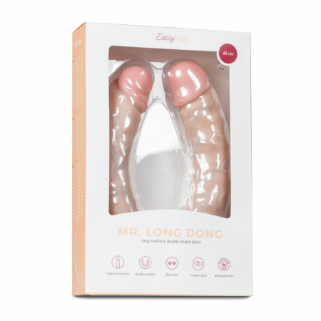 EasyToys Flexible Double-Ended Model 50 cm - Soft Silicone, Pink