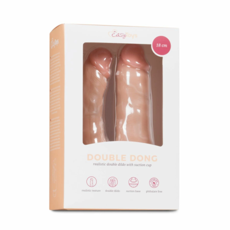 EasyToys Dual-Ended Silicone Intimate Model with Suction Cup 18 cm