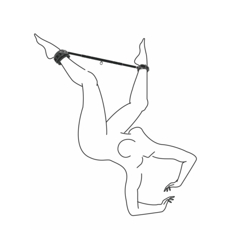 Expander Adjustable Metal Bar with Removable Handcuffs 70-90 cm