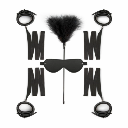 EasyToys Bondage Starter Kit - Adjustable Cuffs & Eye Mask Set