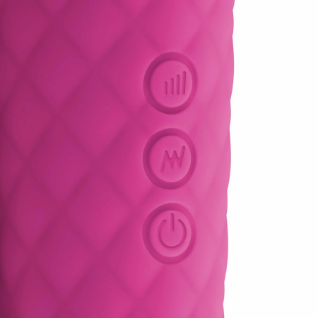 EasyToys Mini Wand Massager Pink - Compact Rechargeable Silicone Model