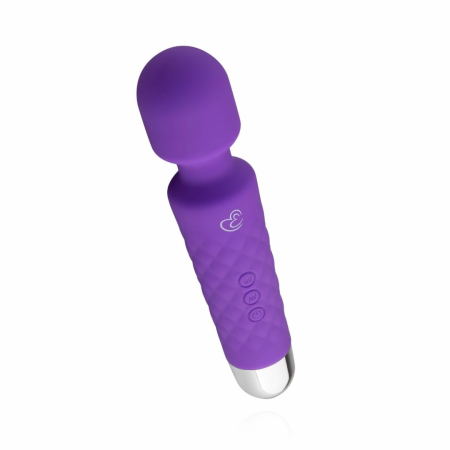 EasyToys Mini Wand Massager Purple - 18 Modes, Waterproof, Compact Design