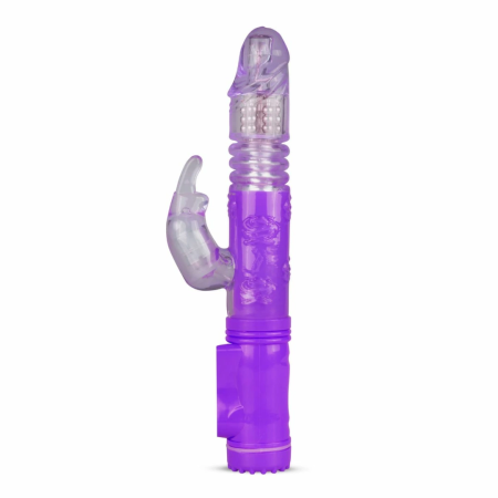 EasyToys Dual-Action Rabbit Vibrator Purple 12-Mode Intimate Device