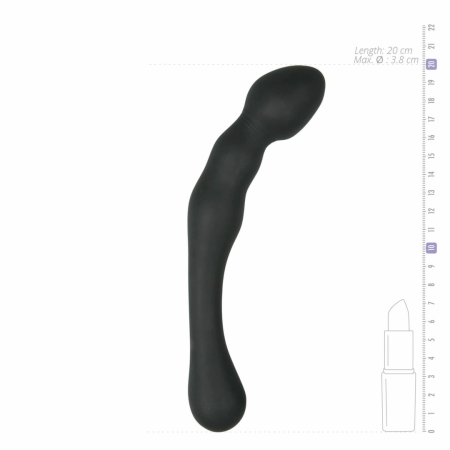 EasyToys Anal Explorer Silicone Black Flexible Probe 16 cm