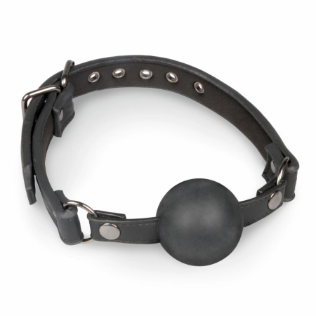 EasyToys Adjustable Faux Leather Head Harness with Large Silicone Ball