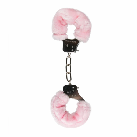 EasyToys Plush Handcuffs Pink - Soft Adjustable Restraint System