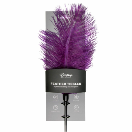 EasyToys Feather Tickler Purple - Sensual Touch Accessory, 27 cm