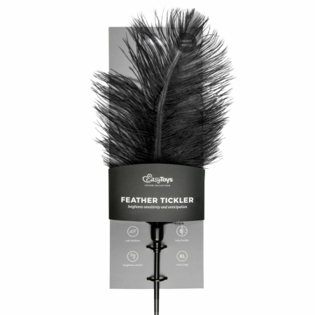Ouch! Black Feather Sensation Teaser - Soft Touch, Elegant Design