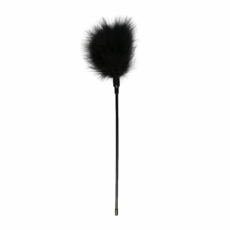 Ouch! Long Feather Tickler Black - Precision Sensual Accessory