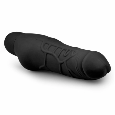 EasyToys Silicone Vibrator Black - Textured Surface, Adjustable Vibration