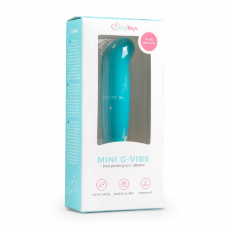 EasyToys Mini Curved Intimate Massager Turquoise Waterproof