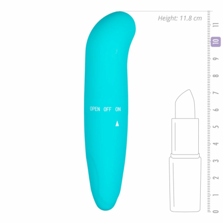 EasyToys Mini Curved Intimate Massager Turquoise Waterproof