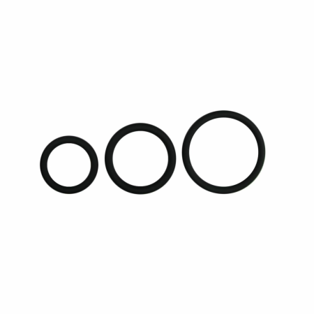 EasyToys Silicone Ring Set Black - 3-Piece Adjustable Comfort System