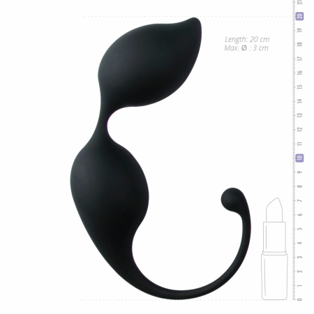 EasyToys Curved Kegel Balls Black - Ergonomic Pelvic Floor Trainer
