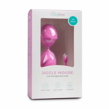 EasyToys Pink Duo Silicone Pelvic Muscle Training Balls 3.5 cm