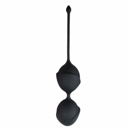 EasyToys Black Kegel Double Training Balls - Anatomical Silicone System