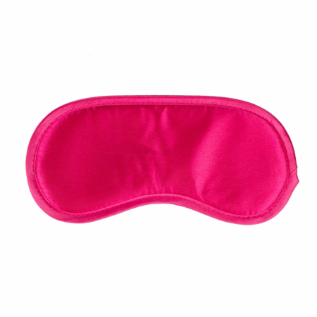 Ouch! Pink Satin Eye Mask - Soft Comfort Adjustable Band