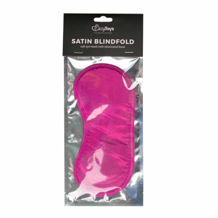 Ouch! Pink Satin Eye Mask - Soft Comfort Adjustable Band