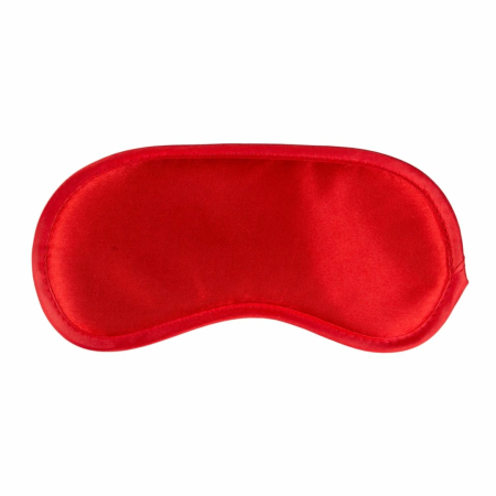 Ouch! Red Satin Eye Mask - Soft Luxury Blindfold Accessory