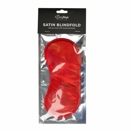 Ouch! Red Satin Eye Mask - Soft Luxury Blindfold Accessory