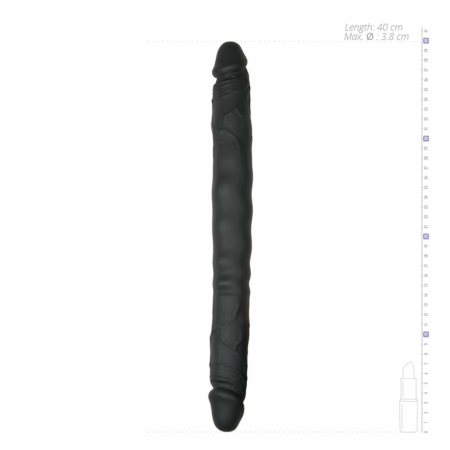 EasyToys Double-Ended Flexible Silicone Intimate Device 44 cm Black
