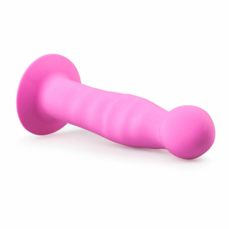 EasyToys Silicone Model Pink with Suction Base - Flexible Intimate Device