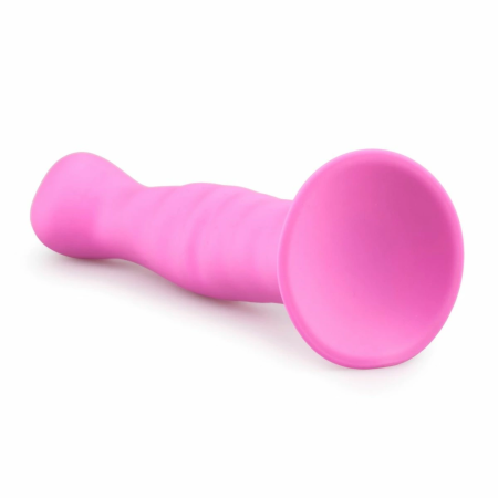 EasyToys Silicone Model Pink with Suction Base - Flexible Intimate Device