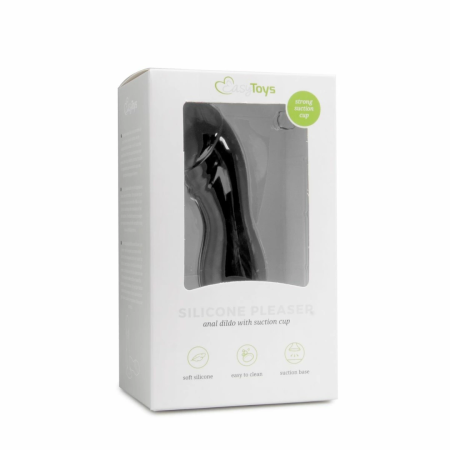 Kiotos Black Silicone Intimate Machine with Suction Base, Medium Size