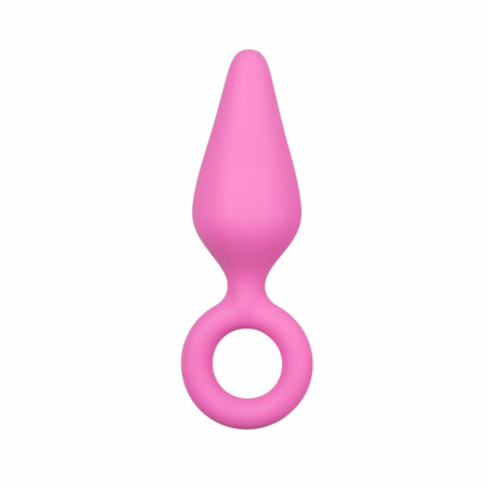 EasyToys Silicone Intimate Plug Set Pink - 3 Sizes, Pull Ring Handle