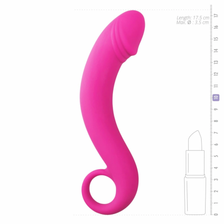 EasyToys Silicone Curved Prostate Massager Black 16 cm - Ergonomic Shape