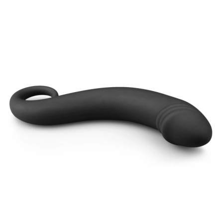 TOYZ4LOVERS Silicone Black Anal Massager Curved Prostate Model