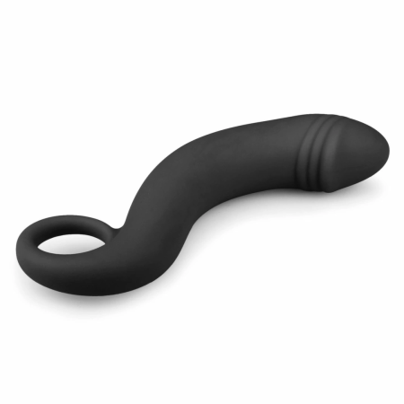 TOYZ4LOVERS Silicone Black Anal Massager Curved Prostate Model