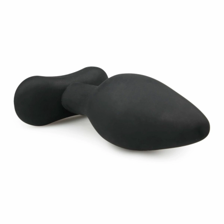 Sinner Gear Large Silicone Plug Black - Secure Wide-Base Anal Model