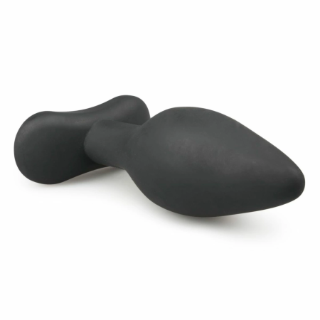 EasyToys Silicone Anal Plug Medium Black - Flexible Ergonomic Model