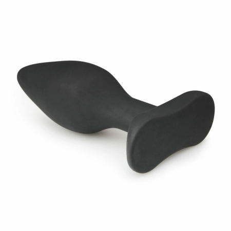 EasyToys Silicone Anal Plug Medium Black - Flexible Ergonomic Model