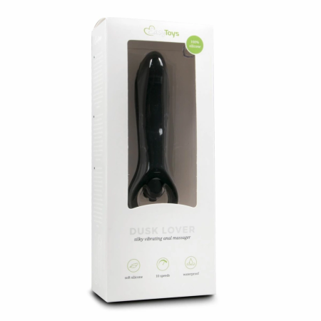 Pretty Love Anal Plug Silicone Black Vibrating Massager 12 cm