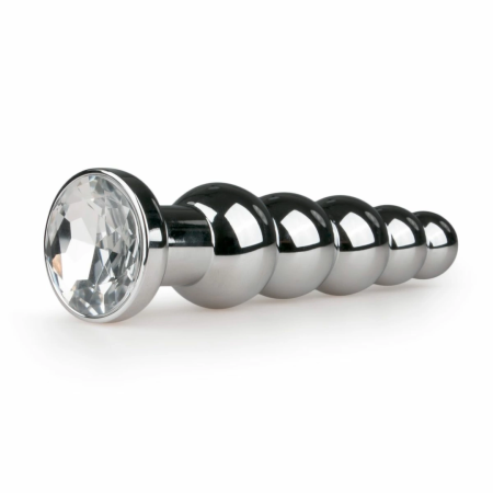 Rimba Aluminium Plug Clear Crystal - Elegant Metal Intimate Accessory