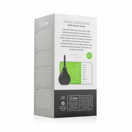 EasyToys Black Intimate Cleansing Device Small - Ergonomic Hygienic System