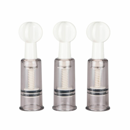 EasyToys Stimulation Set 3pcs - Adjustable Vacuum Suction Cups Transparent