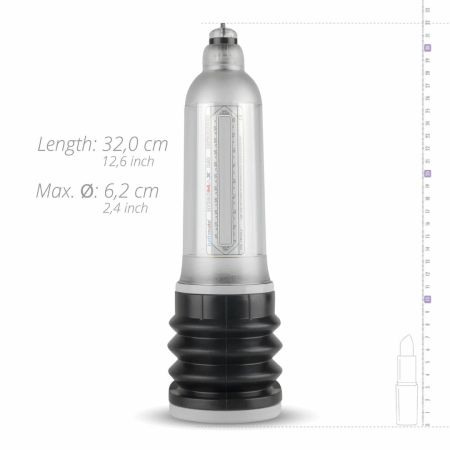 Bathmate Hydromax9 Clear Intimate Hydropump with Comfort Ring 27.9cm
