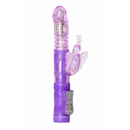 Easytoys Vibe Purple Butterfly Multi-Speed Silicone Vibrator Waterproof
