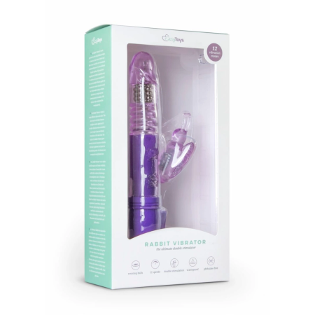 Easytoys Vibe Purple Butterfly Multi-Speed Silicone Vibrator Waterproof