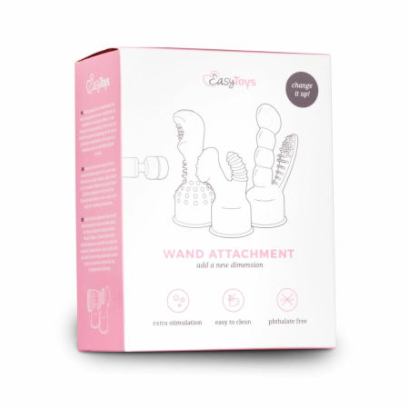 Easytoys Wand Attachment for Men Transparent Massage Accessory