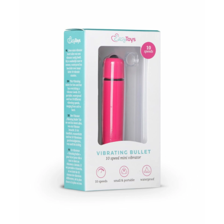 EasyToys Bullet Vibrating Device 10-Speed Compact Pink