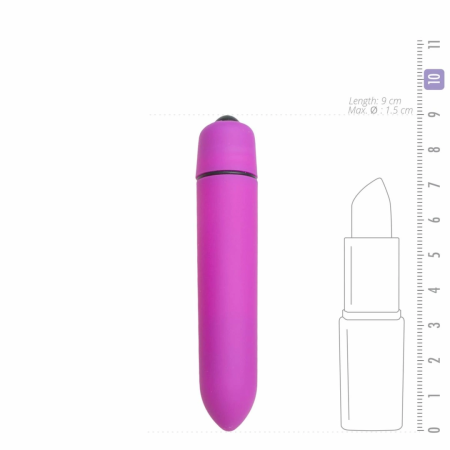 EasyToys 10-Speed Compact Bullet Vibrator - Purple, Pocket-Size Model